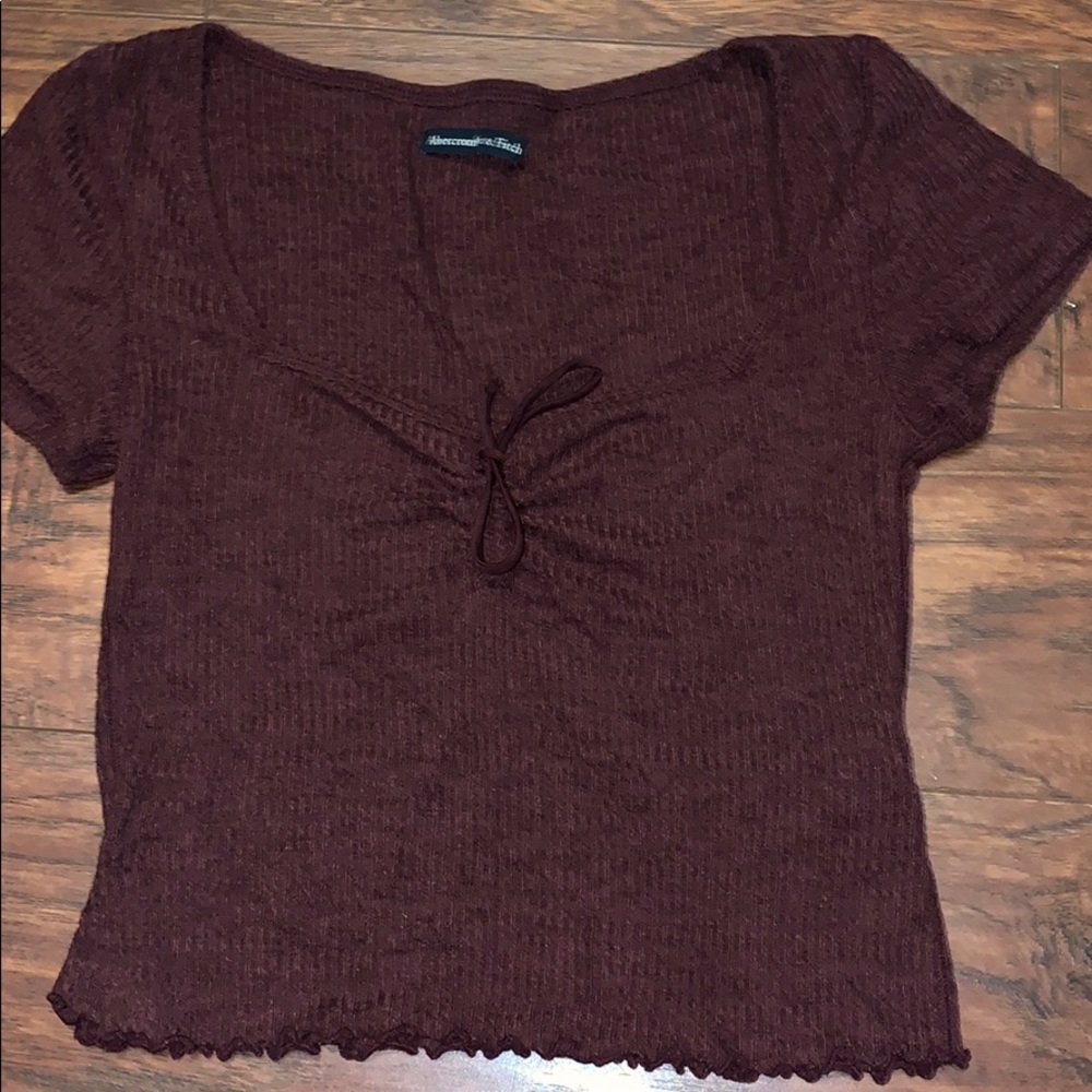 Burgundy shirt
